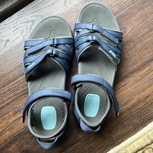 Teva Tirra Ladies Velcro sandals, color:Bering Sea, Sz 8